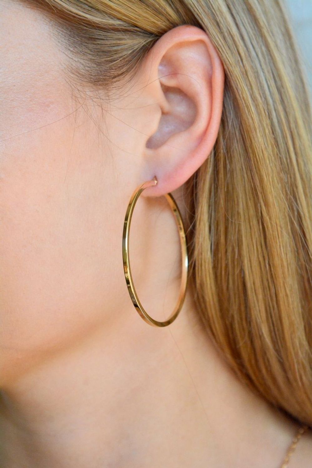 Złote kolczyki koła 585 kanciaste 3,8 cm.jpg